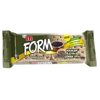 Eti Form Kepekli Bisküvi Mahlep Çiya Çörek Otu 40gr