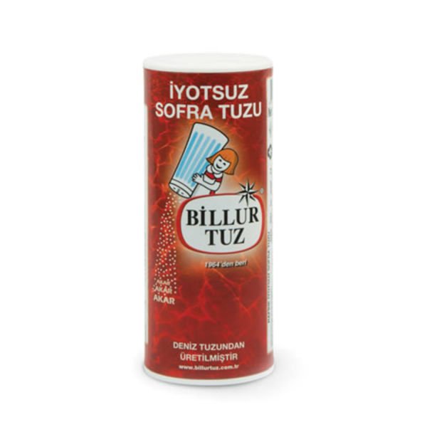 Billur Tuz İyotsuz Sofra Tuzu Karton Tuzluklu 250gr