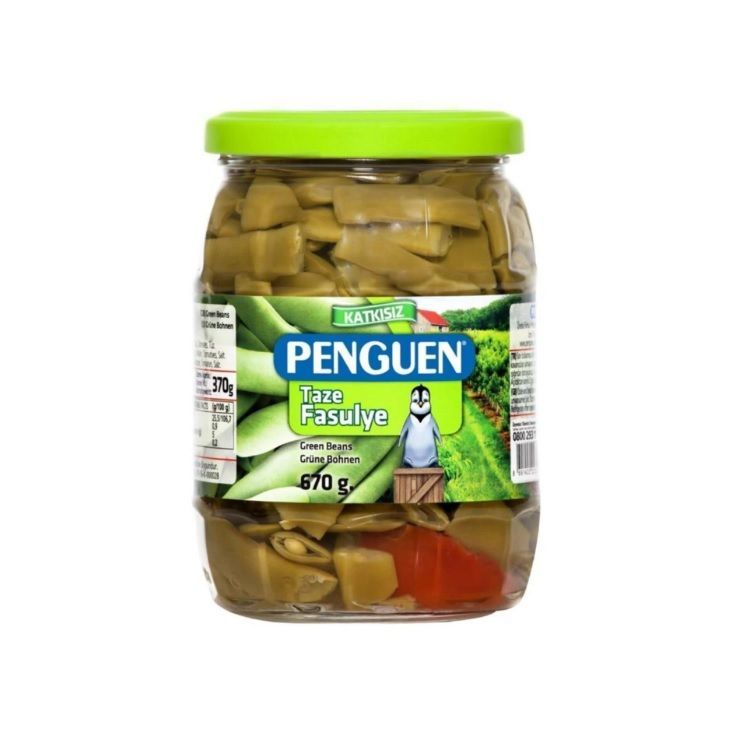 Penguen Taze Fasulye 670gr cam