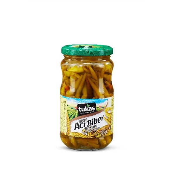 Tukaş Acı Biber Turşusu cam 335gr