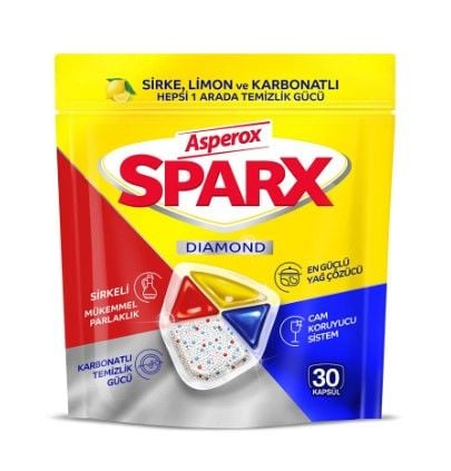 Asperox Sparx Dıamond  Bulaşık Makina Tableti 30lu