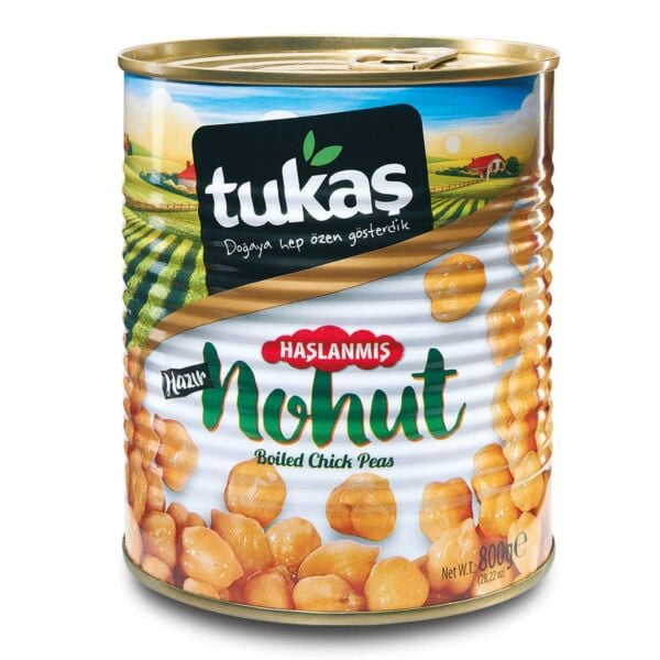 Tukaş Haşlanmış Nohut 800gr