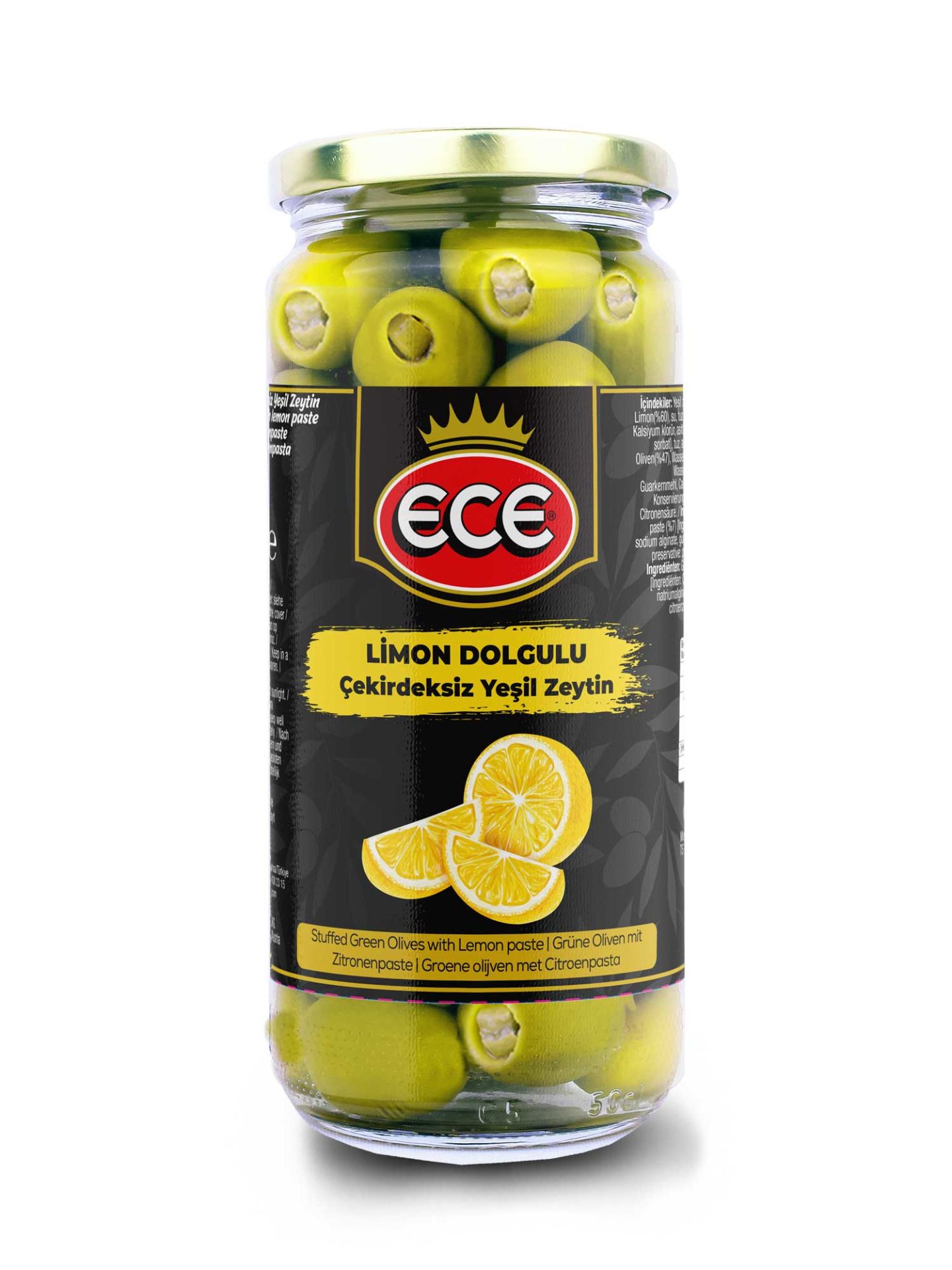 Ece Limon Dolgulu Çekirdeksiz Yeşil Zeytin 480gr