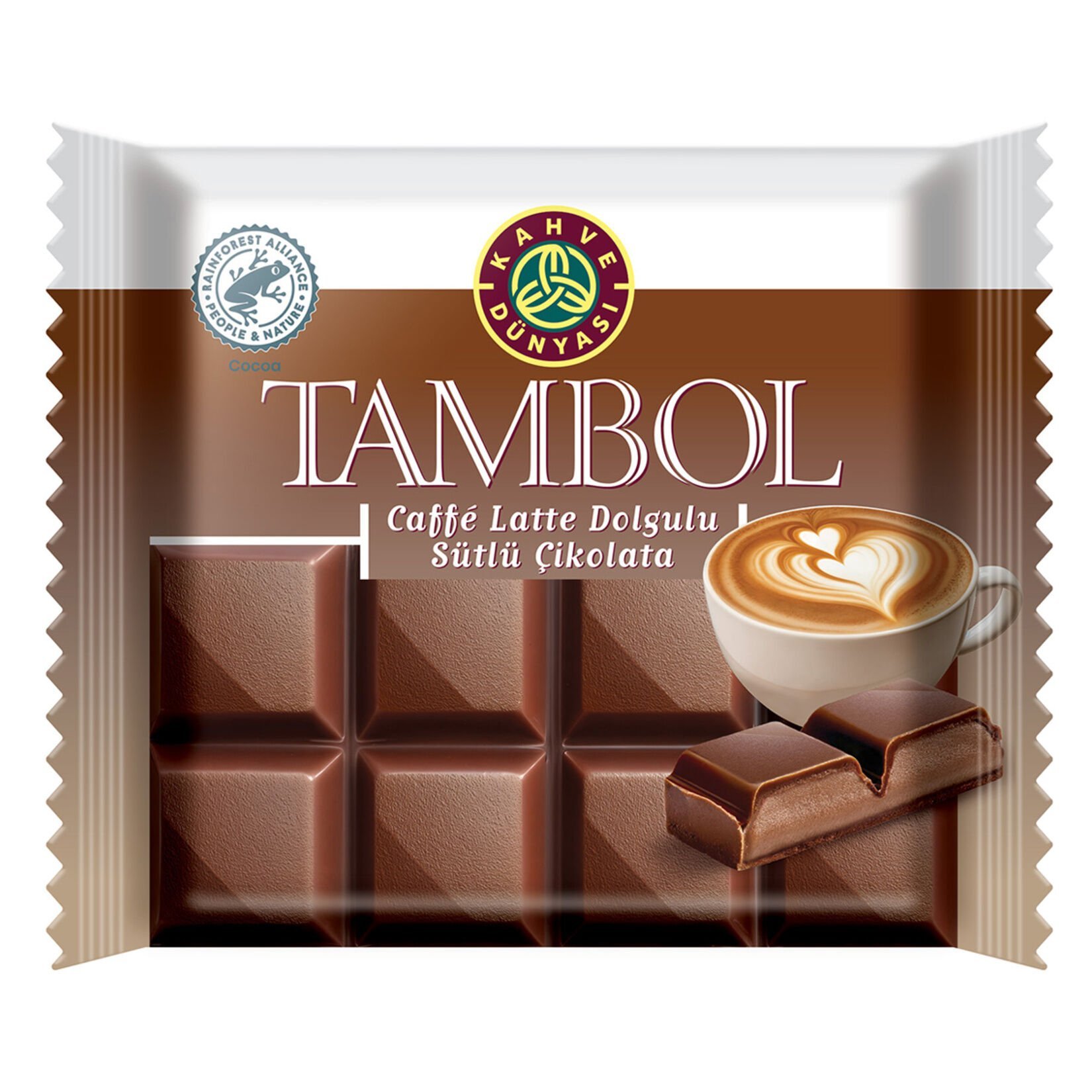 Kahve Dünyası Tambol Caffe Latte Dolgulu Sütlü Çikolata 100gr