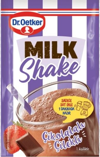 Dr. Oetker Çikolatalı Çilekli Milkshake 24gr