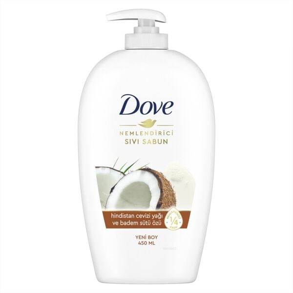 Dove Nemlendirici Sıvı Sabun Hindistan Cevizi Yağı ve Badem Sütü Özü 450ml