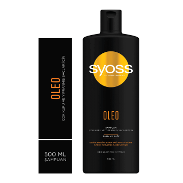 Syoss Şampuan Oleo Çok Kuru ve Yıpranmış Saçlar İçin 500ml