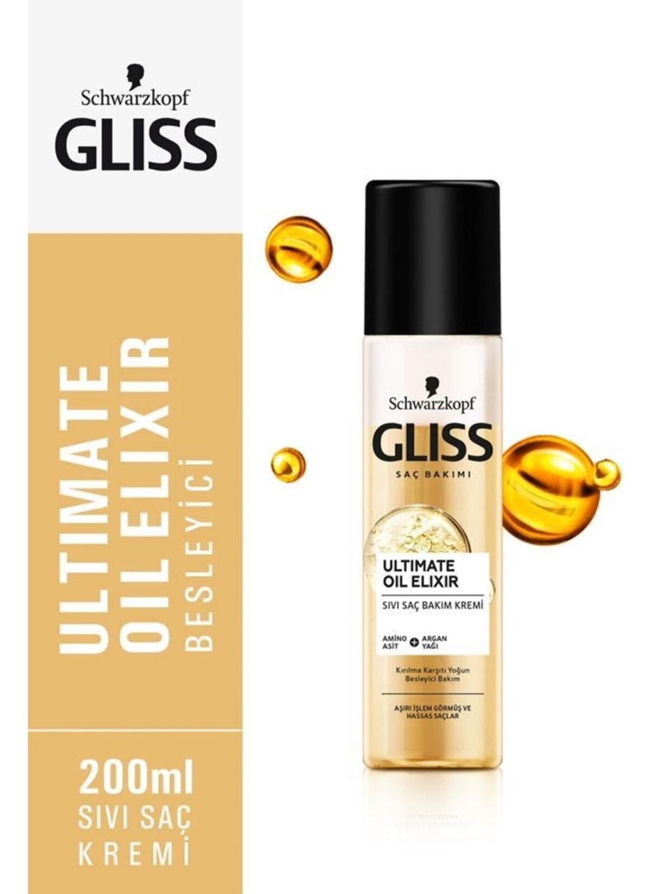 Gliss Sıvı Saç Bakım Kremi Aşırı İşlem Görmüş ve Hassas Saçlar 200ml Sprey