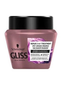 Gliss Saç Bakım Maskesi Yıpranmış Canlılığını Yitirmiş Saçlar 300ml