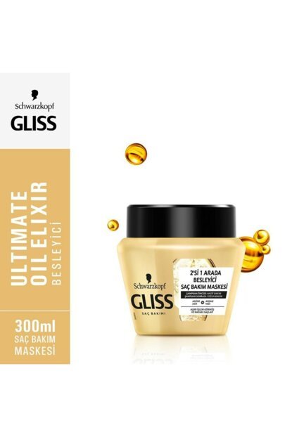 Gliss Saç Bakım Maskesi Aşırı İşlem Görmüş ve Hassas Saçlar 300ml
