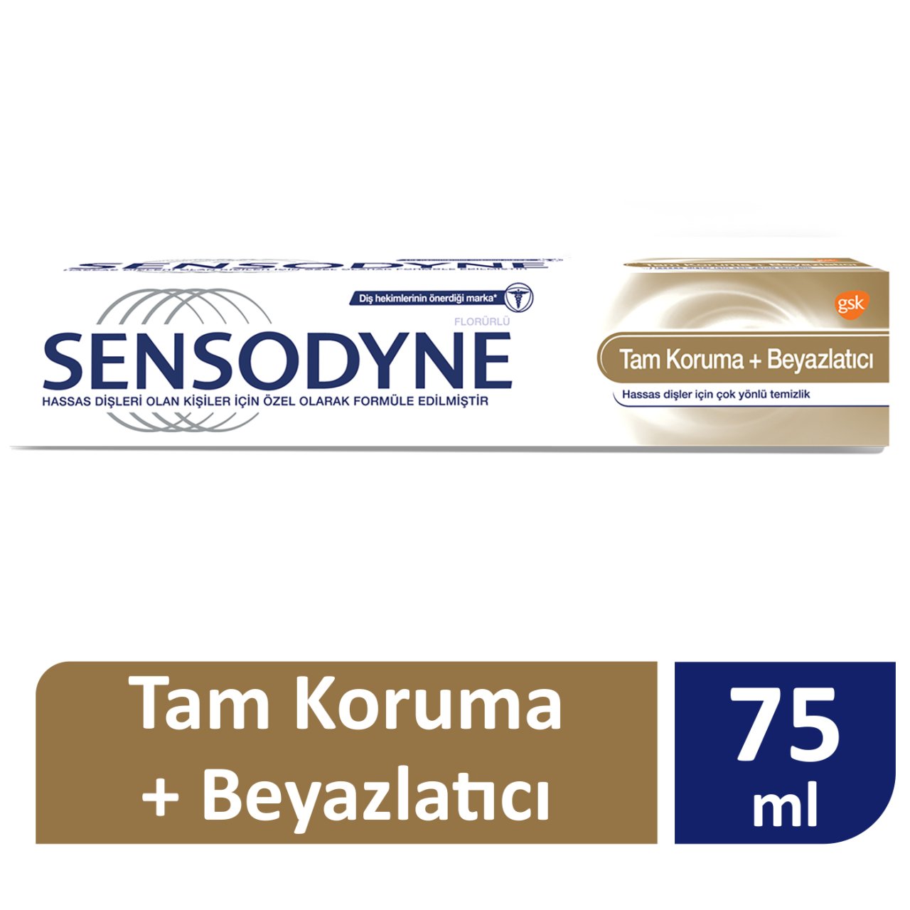 Sensodyne Diş Macunu Tam Koruma+Beyazlatıcı 75ml