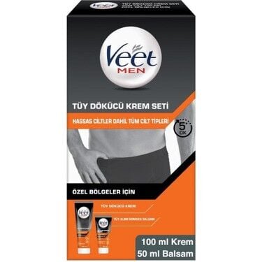 Veet Men Özel Bölgeler İçin Tüy Dökücü Krem Seti 100&50 ml