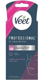 Veet Professional Sir 20 Ağda Bandı 4 Temizleme Mendili
