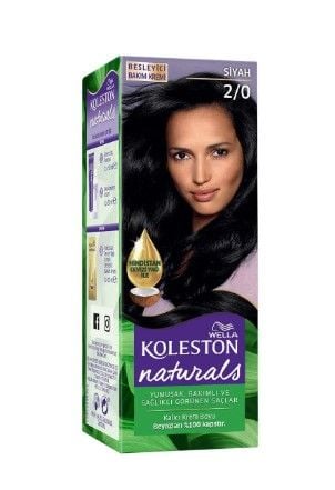 Koleston Naturals Krem Boya Siyah Set Saç Boyası 2/0