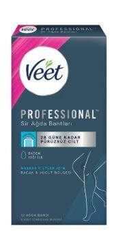 Veet Professional Sir Ağda Bantları 20 ağda bandı+2 Temizleme Mendili Badem Yağı