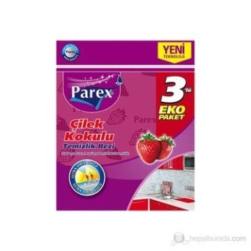 Parex Temizlik Bezi Çilek Kokulu 3lü
