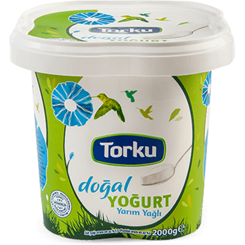 Torku  Doğal Yarım Yağlı Yoğurt 2000g