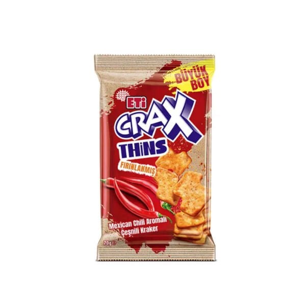 Eti Crax Thins Mexican Chili Aromalı Fırınlanmış 70gr