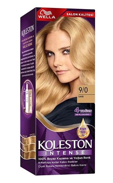 Koleston Intense Krem Boya Sarı Set Saç Boyası 9/0