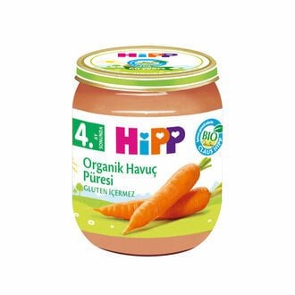 Hipp Organik Havuç Püresi 125gr cam