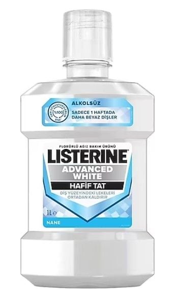 Listerine Ağız Çalkalama Suyu Advanced White Hafif Tat 1000ml