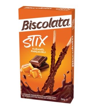 Şölen Biskolata Stix Karamel Parçacıklı 36gr
