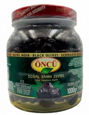 Öncü Doğal Siyah Zeytin 1000gr