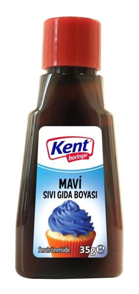 Kent Boringer Mavi Sıvı Gıda Boyası 35gr