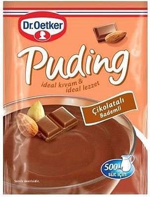 Dr. Oetker Puding Çikolatalı Bademli 104gr