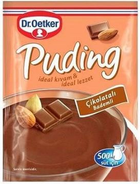 Dr. Oetker Puding Çikolatalı Bademli 104gr