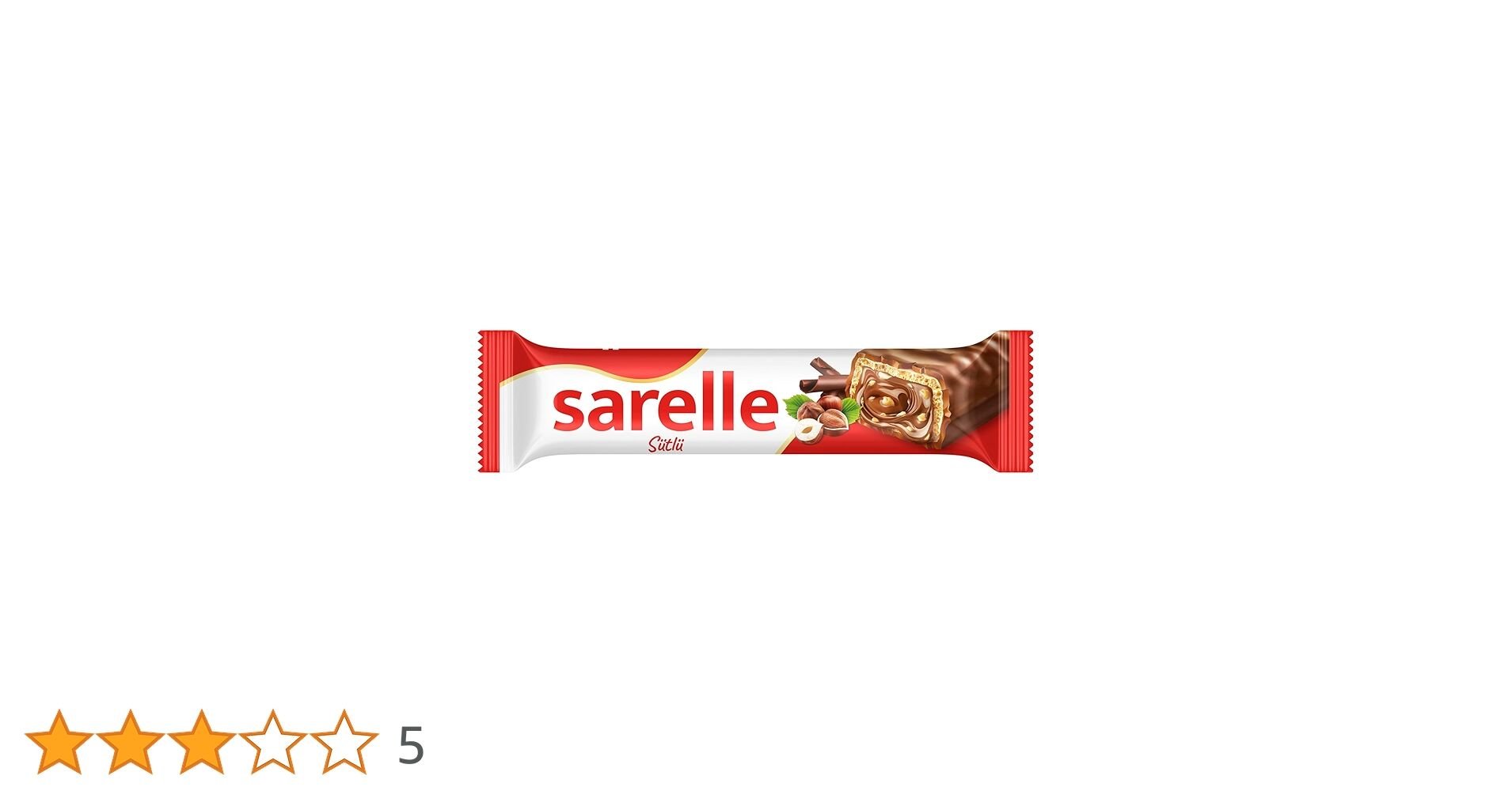 Sarelle Sütlü Çikolata Kaplamalı Fındıklı Gofret 33gr