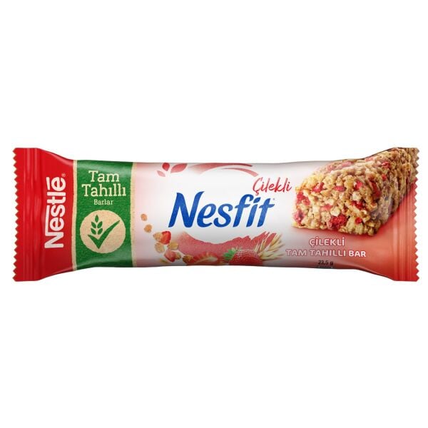 Nestle Nesfit Şeker İlavesiz Çilekli Tam Tahıllı Bar 22,5gr