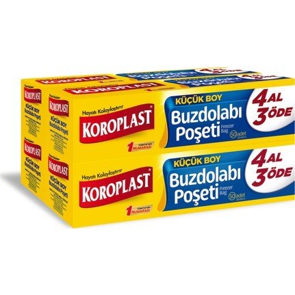 Koroplast Buzdolabı Poşeti Küçük Boy 4 Al 3 Öde