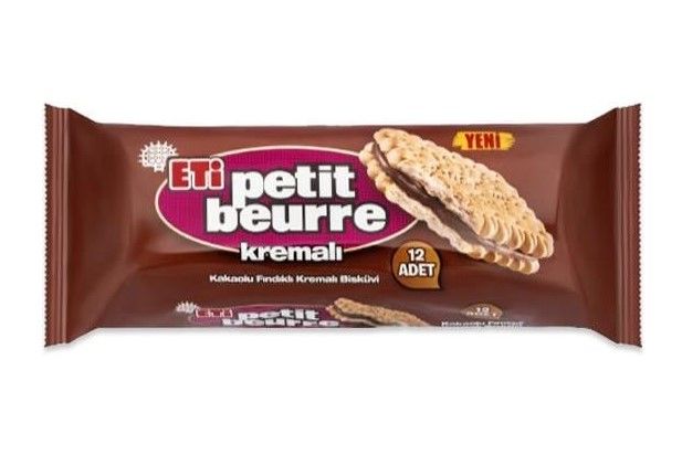 Eti Petit Beurre Kakao Fındık Kıremalı Bisküvi 270gr