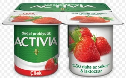 Activa Çilekli Yoğurt 4*100gr