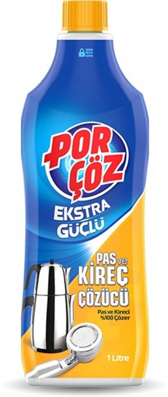 Porçöz Ekstra Güçlü Pas ve Kireç Çözücü 1000ml
