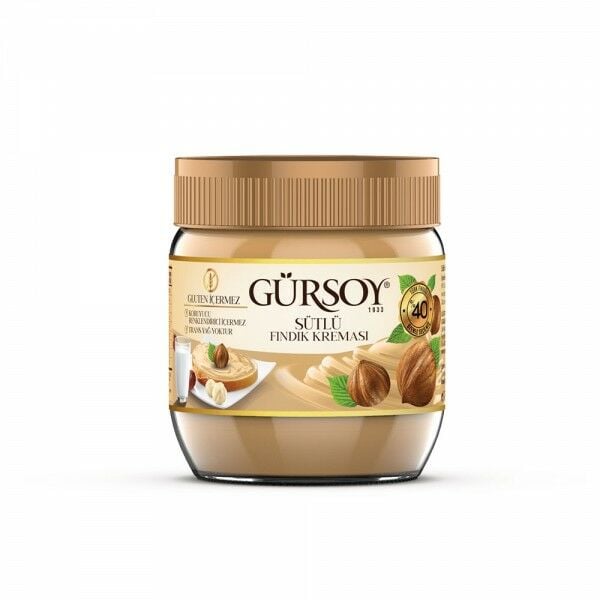 Gürsoy Sütlü Fındık Kreması 400gr cam