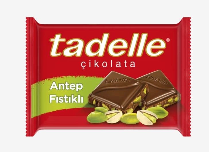Tadelle Antep Fıstıklı Kare Çikolata 60 gr