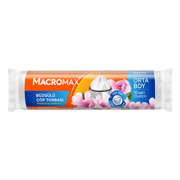 Macromax Büzgülü Çöp Torası Papatya Kokulu Orta Boy 10'lu