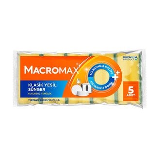 Macromax Klasik Yeşil Sünger 5'li