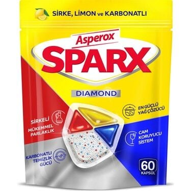 Asperox Sparx Dıamond  Bulaşık Makina Tableti 60lı