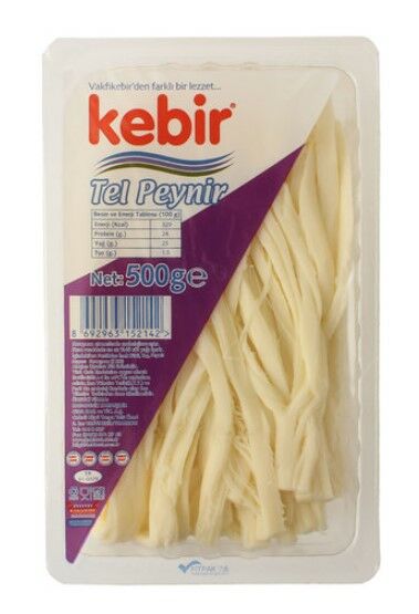Kebir Tam Yağlı Taze Tel Peynir 500gr