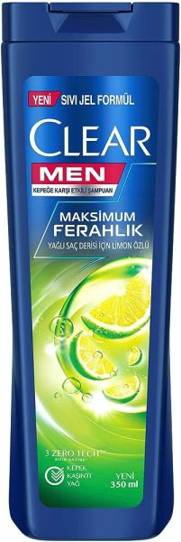 Clear Men Maksimum Ferahlık Yağlı Saç Derisi İçin Limon Özlü 350 ML