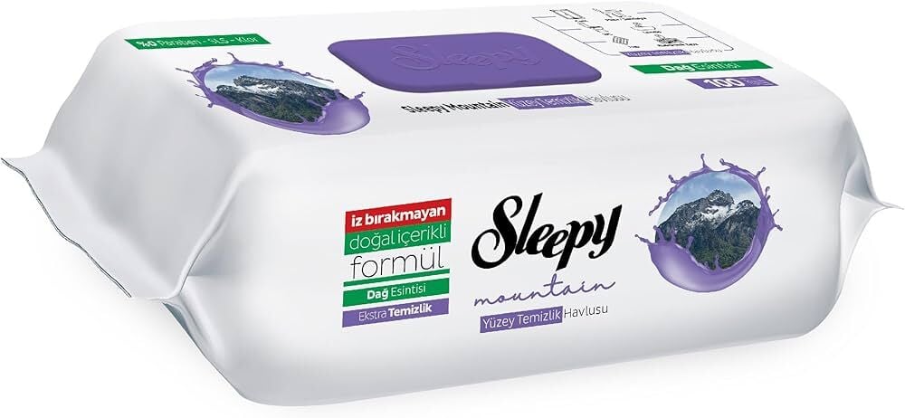 Sleepy Yüzey Temizleme Havlusu Dağ Esintisi 100'lü