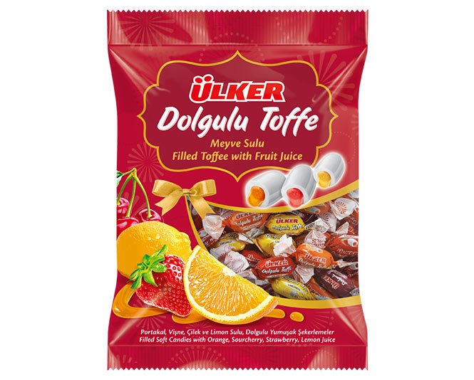 Ülker Dolgulu Toffe Karışık Yumuşak Şekerlemeler 350gr