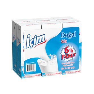 İçim Süt 6x200ml uht