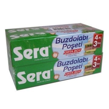 Sera Buzdolabı Poşeti Orta Boy 4 Al 3 Öde