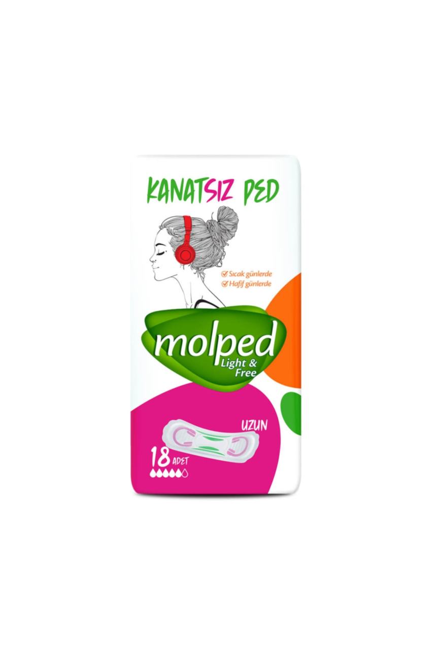 Molped Light Free Kanatsız Ped Uzun 18