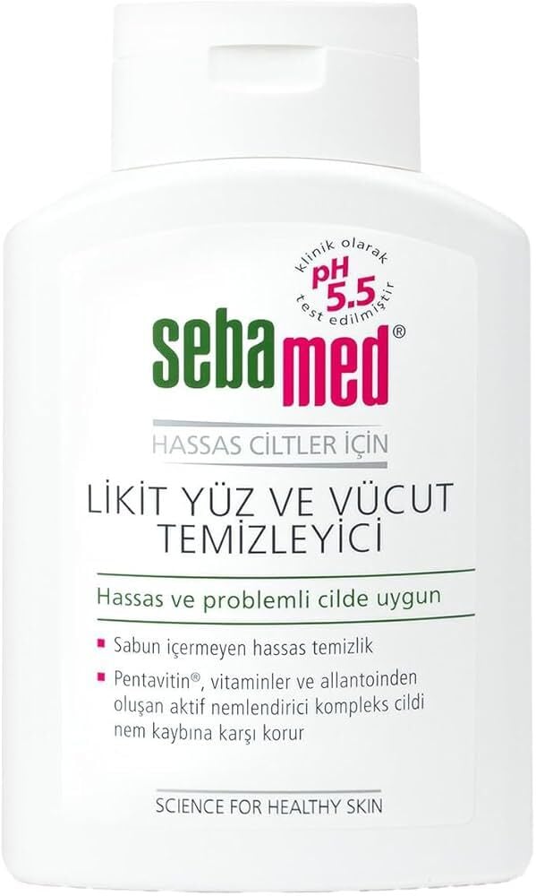 Seba Med Likit Yüz ve Vücut Temizleyici 200ml